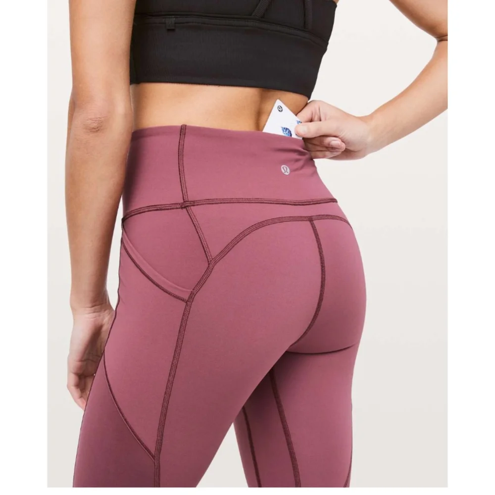 🦄Lululemon All The Right Places Crop II 23" | Misty Merlot - Picture 4 of 10